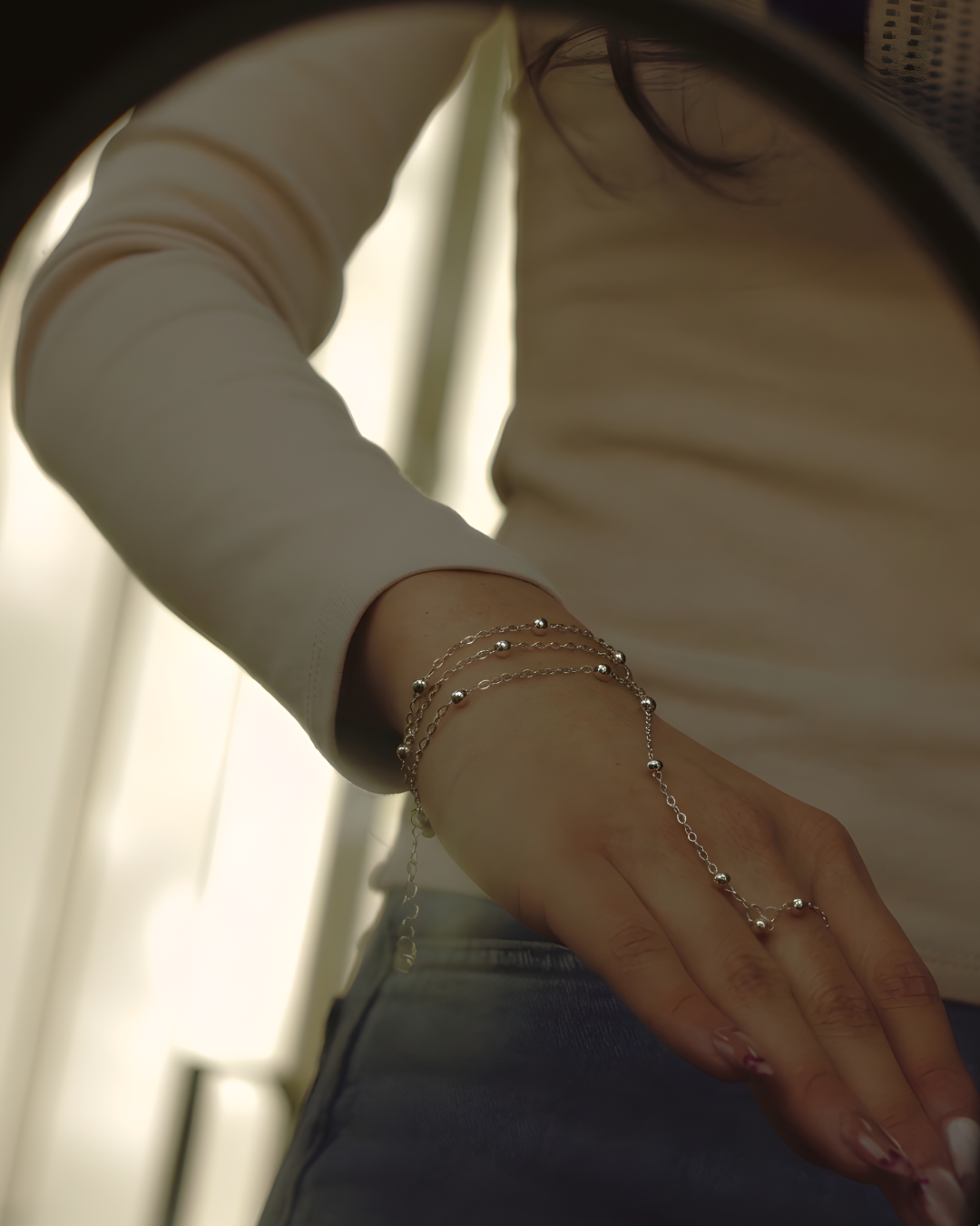 Silver Hand Chain