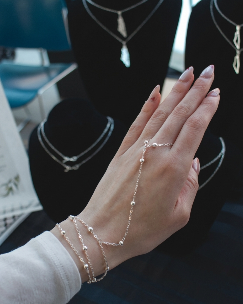 Silver Hand Chain