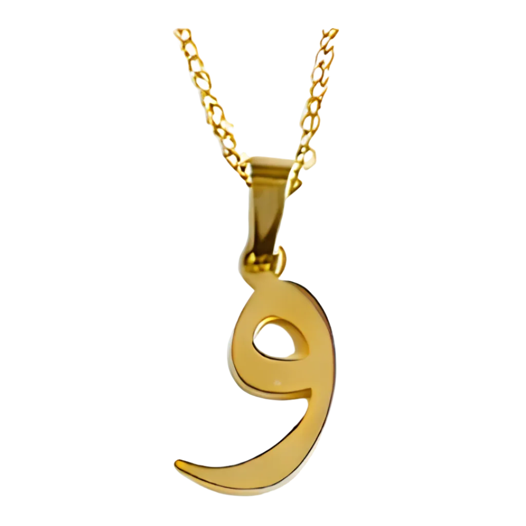 Arabic Single Letter Necklace